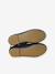 Elasticated cross strap ballerinas for children, nursery collection navy blue 