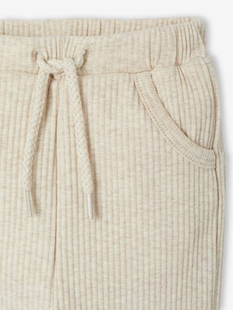 Set of Plain Trousers & Socks marl beige 