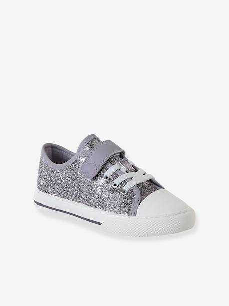 Synthetic Trainers with Hook-&-Loop Fasteners for Girls lilac 