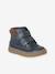 Boys' synthetic boots with hook and loop fasteners navy blue 
