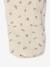 Quilted Set: Cardigan + Fully Printed Footed Trousers ecru+rose 