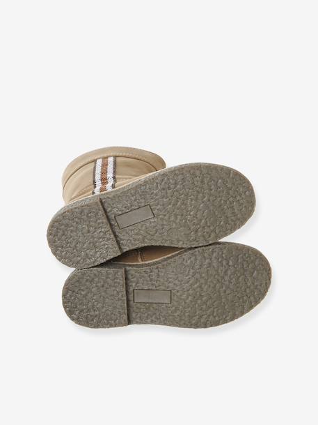 Faux-Fur Lined Zip-Up Boots for Girls camel 