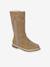 Zip-Up Faux-Fur Lined Boots for Girls camel 
