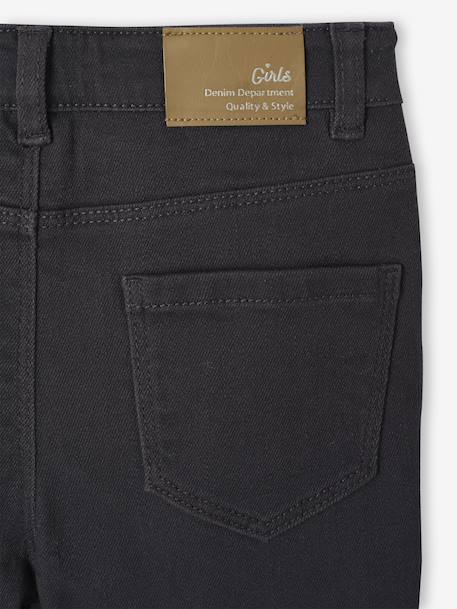 Slim-fit trousers for girls with a slim build anthracite+rosy 