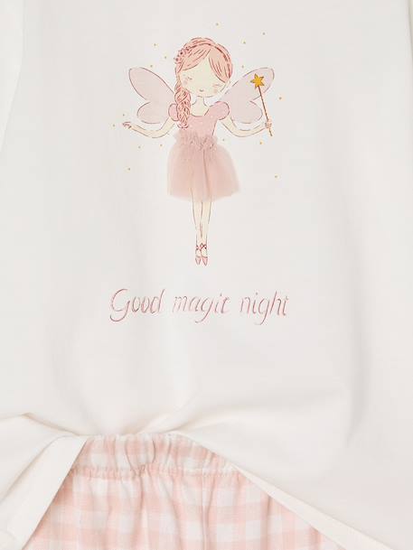 'Dancer' Flannel Pyjamas for Girls rose 