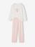'Dancer' Flannel Pyjamas for Girls rose 