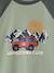 Top with Graphic Motif & Raglan Sleeves for Boys khaki+lichen+marl white+pecan nut 