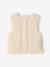 Sleeveless Sherpa Jacket for Girls blush+plum+vanilla 