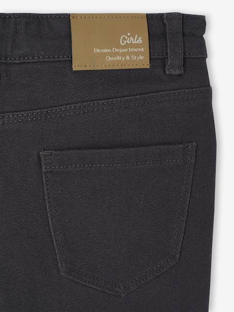 MorphologiK slim trousers for girls, medium anthracite+rosy 