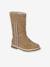 Faux-Fur Lined Zip-Up Boots for Girls camel 