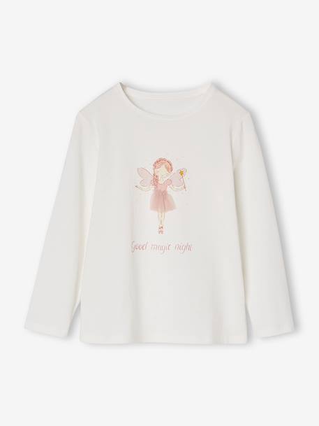 'Dancer' Flannel Pyjamas for Girls rose 