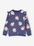 Sweatshirt with Ruffles & Message for Girls grey green+ink blue+vanilla 