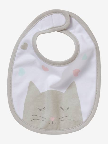 Pack of 5 Newborn Bibs Light Pink 