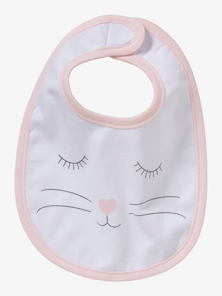 Pack of 5 Newborn Bibs Light Pink 