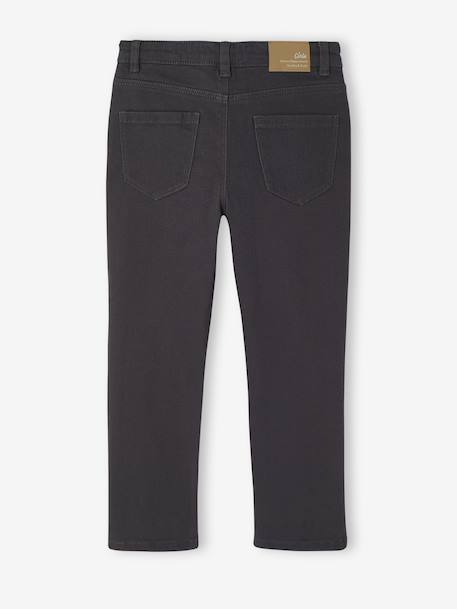 MorphologiK slim trousers for girls, medium anthracite+rosy 