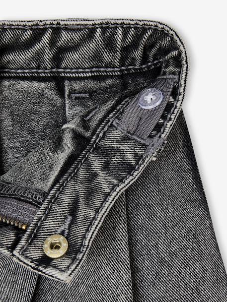 Pleated Denim Skirt, for Girls denim grey+stone 