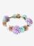 Girls' Flower Crown GREEN LIGHT SOLID WITH DESIGN 