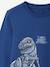 Dinosaur Print Flannel Pyjamas for Boys navy blue 