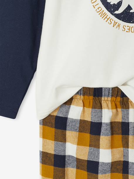 Flannel Bear Pyjamas for Boys ochre 
