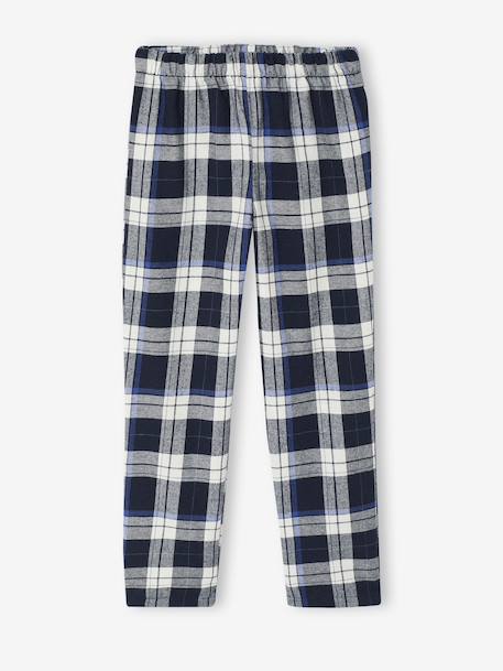 Dinosaur Print Flannel Pyjamas for Boys navy blue 