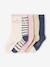 Pack of 5 Pairs of 'Unicorn' Socks for Girls navy blue 