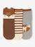 Pack of 3 Pairs of 'Fox' Socks for Baby Boys terracotta 
