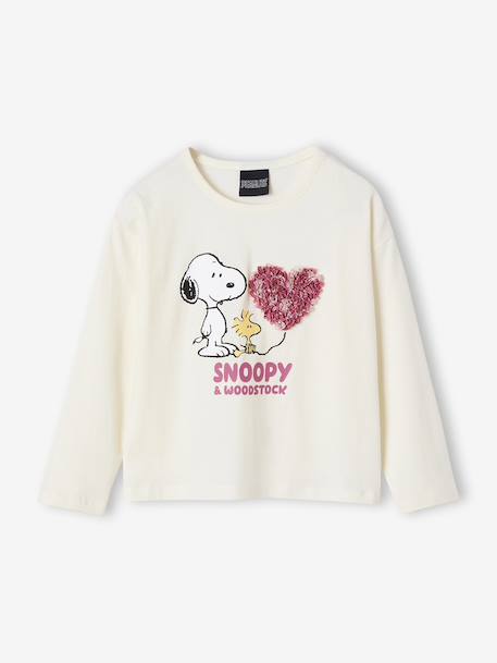 Girls' Snoopy Peanuts® long-sleeved T-shirt ecru 