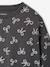 Long-Sleeved Crop Top anthracite+ecru 