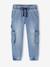 Loose Fit Denim Cargo Trousers for Boys double stone 