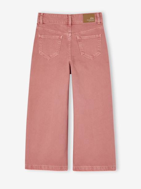 Medium Fit Wide Leg MorphologiK Trousers for Girls coral+grey green+khaki+old rose 