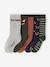 Pack of 5 pairs of 'fox' socks for boys fir green 