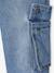 Loose Fit Denim Cargo Trousers for Boys double stone 