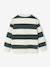 Sweatshirt with Wide Stripes & Bouclé Badge for Boys striped blue+striped green+striped red 