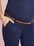 Maternity Chino Trousers, Inside Leg 32 cm Dark Blue 