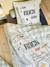 Duvet Cover Set + Pillowcase for Children, ROCK MUSIC sage green 