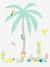 Giant Sticker, Desert Island Theme Multi 