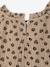 Ruffled Dress in Cotton Gauze, for Girls old rose+rose+taupe 