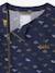 Dinosaur smock for boys indigo 