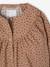 Girl's leopard print smock beige 