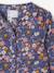 Customisable Flowers girl's smock navy blue 