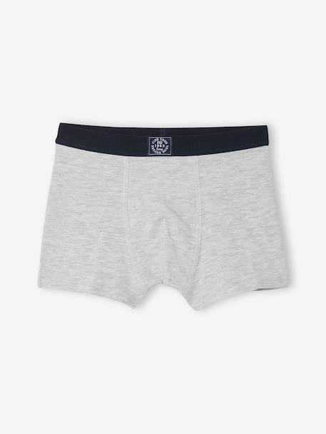 Pack of 5 Plain Boxers for Boys blue 