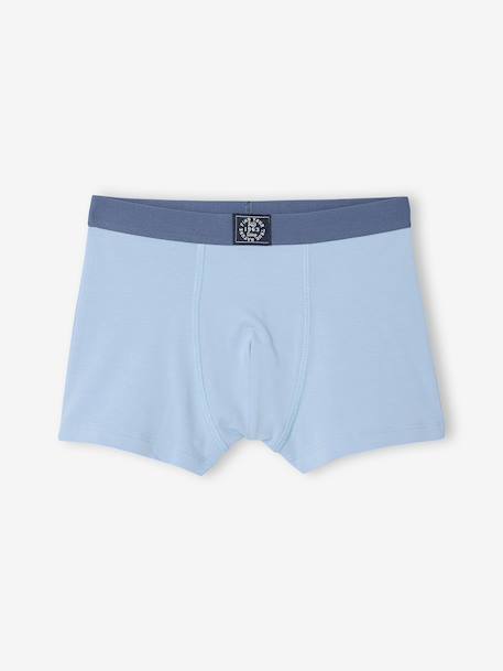 Pack of 5 Plain Boxers for Boys blue 