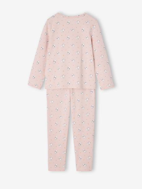 Dress-Up Cat Pyjamas for Girls pale pink 