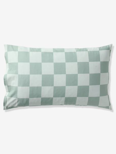 Duvet Cover Set + Pillowcase for Children, ROCK MUSIC sage green 