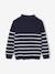 Striped Long-Sleeved Trucker Jumper for Boys navy blue 