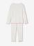 'Best Sister' Pyjamas in Ribbed Jersey Knit, for Girls ecru 