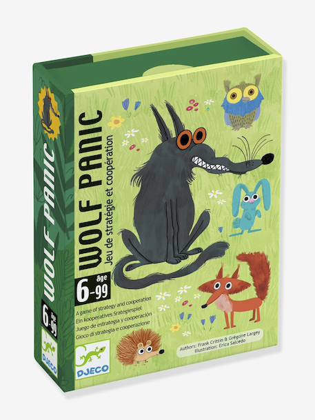 Wolf Panic Card Game, DJECO green 