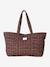Wildlife tote bag in cotton canvas cashew 