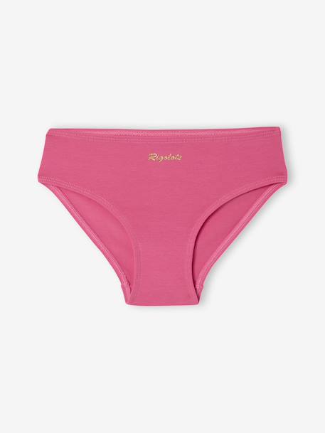 Pack of 7 Assorted Briefs for Girls fuchsia 