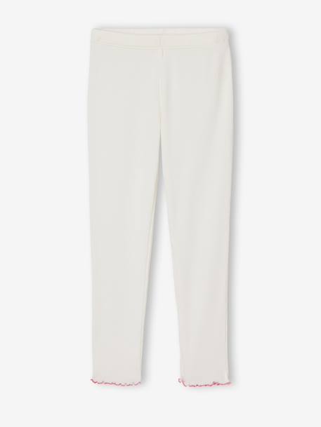 'Best Sister' Pyjamas in Ribbed Jersey Knit, for Girls ecru 
